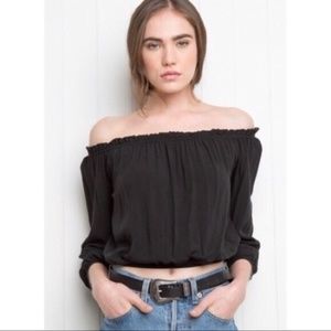 Brandy Melville Black Maura Top